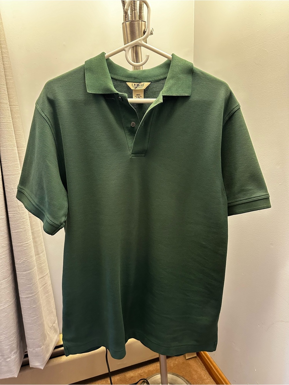 L.L. Bean Men's Forest Green Polo Shirt